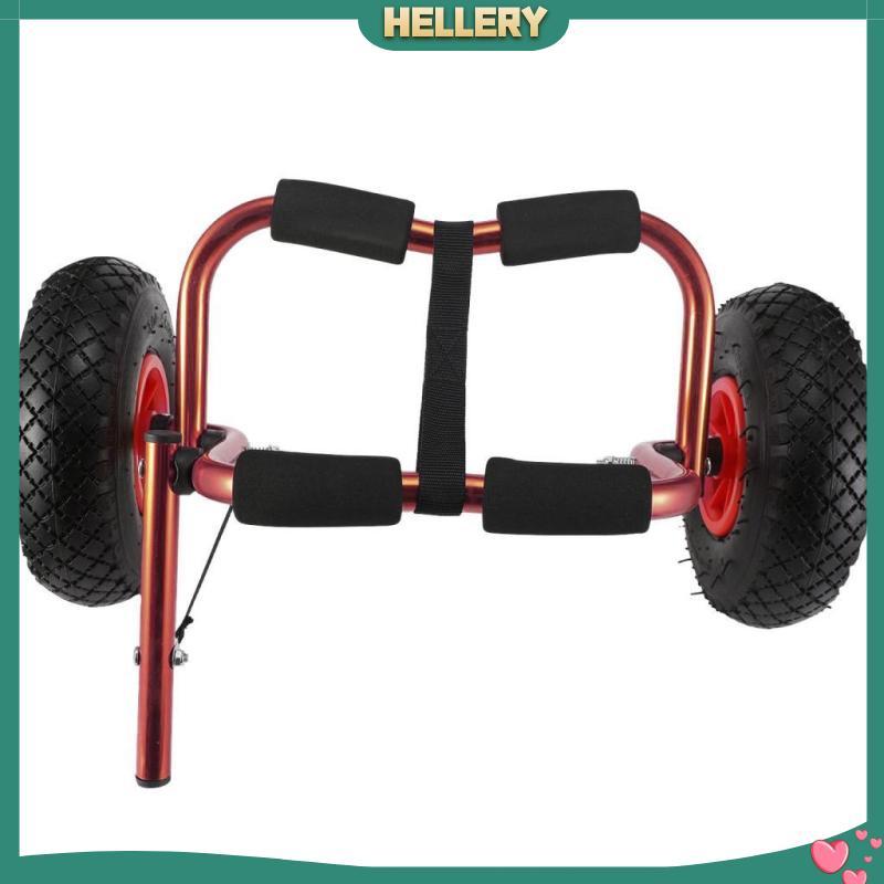 [HelleryPH] อลูมิเนียมอัลลอยด์แบบปรับได้ Kayak Cart รถเข็นพับได้ Canoe Trailer Boat Rollers สําหรับก