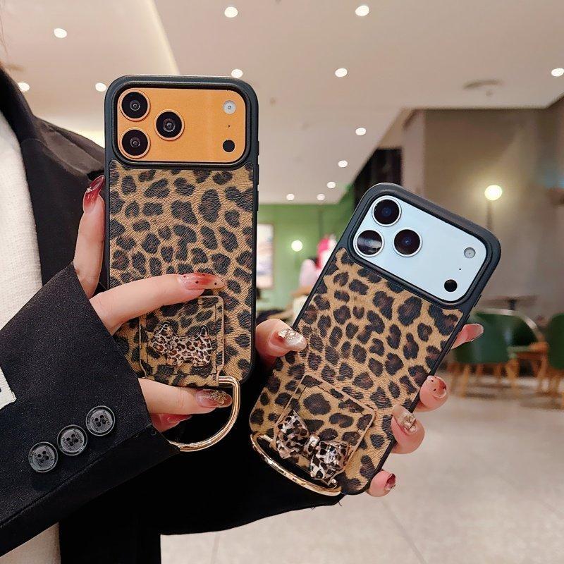 โบว์โพนี่พิมพ์ลายเสือดาว เหมาะสําหรับ iPhone 16 Pro Max 17 Pro 14 Pro Max 15 13 เคสโทรศัพท์สไตล์ใหม่