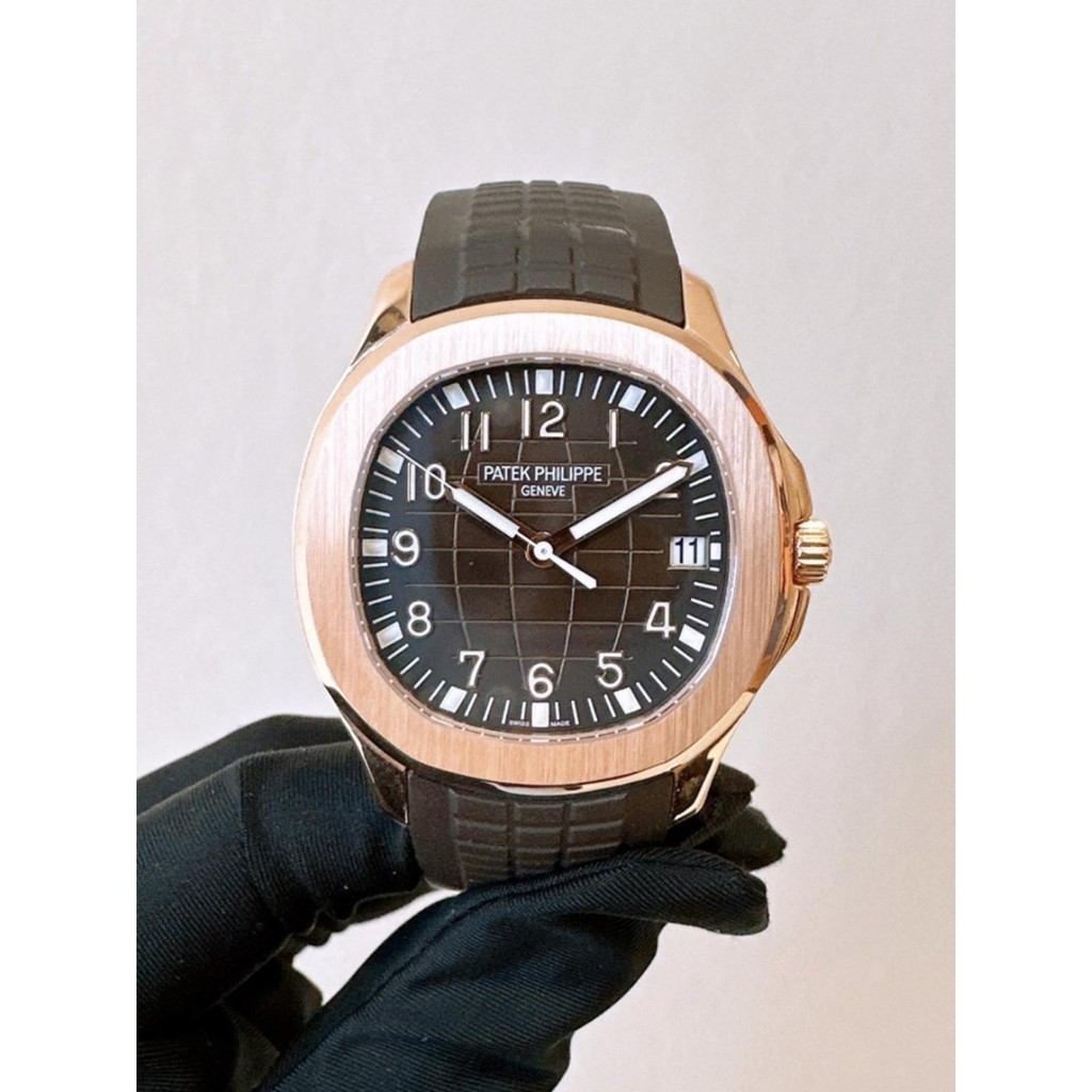 Patek Philippe 5167R Rose Gold 40 เส้นผ่านศูนย์กลางอัตโนมัติแฟชั่นนาฬิกาผู้ชายสวิส