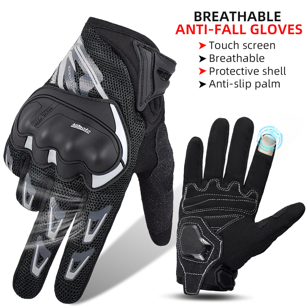 Motorcycle Gloves Summer Breathable CE Approval Moto Biker Gloves Touch Screen Outdoor Sports Motocr