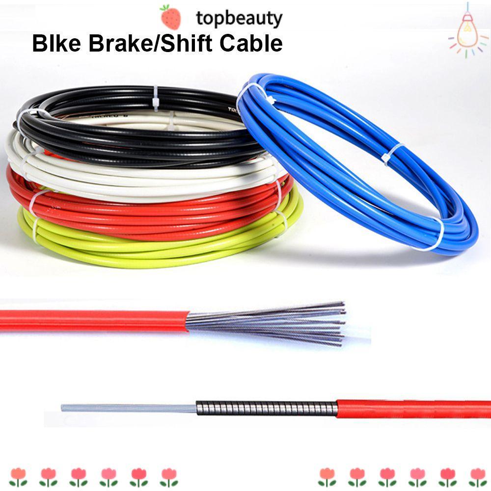 Topbeauty 1/2/ Shift Cable Wire 4mm/5mm Line Pipe MTB Road Derailleur Cable