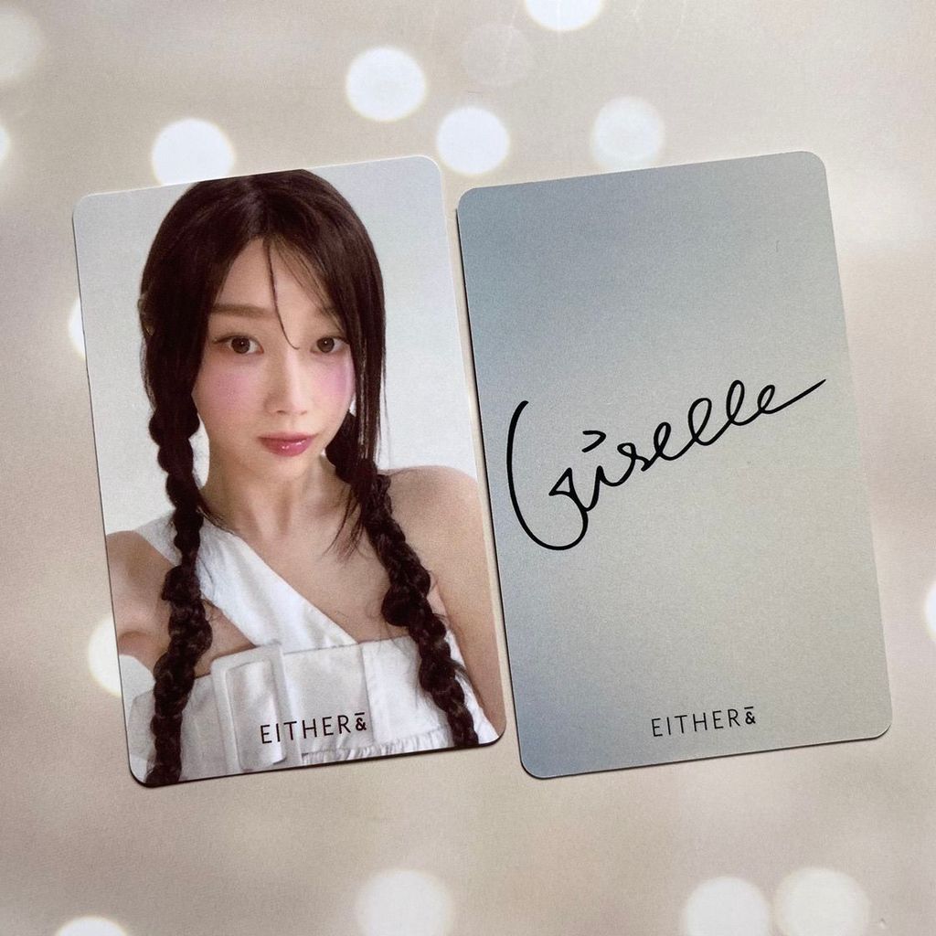 Aespa Giselle การ์ดเล็กทั้งเบาะลมการ์ดจริง 3.0 รุ่นนักเรียน giselle