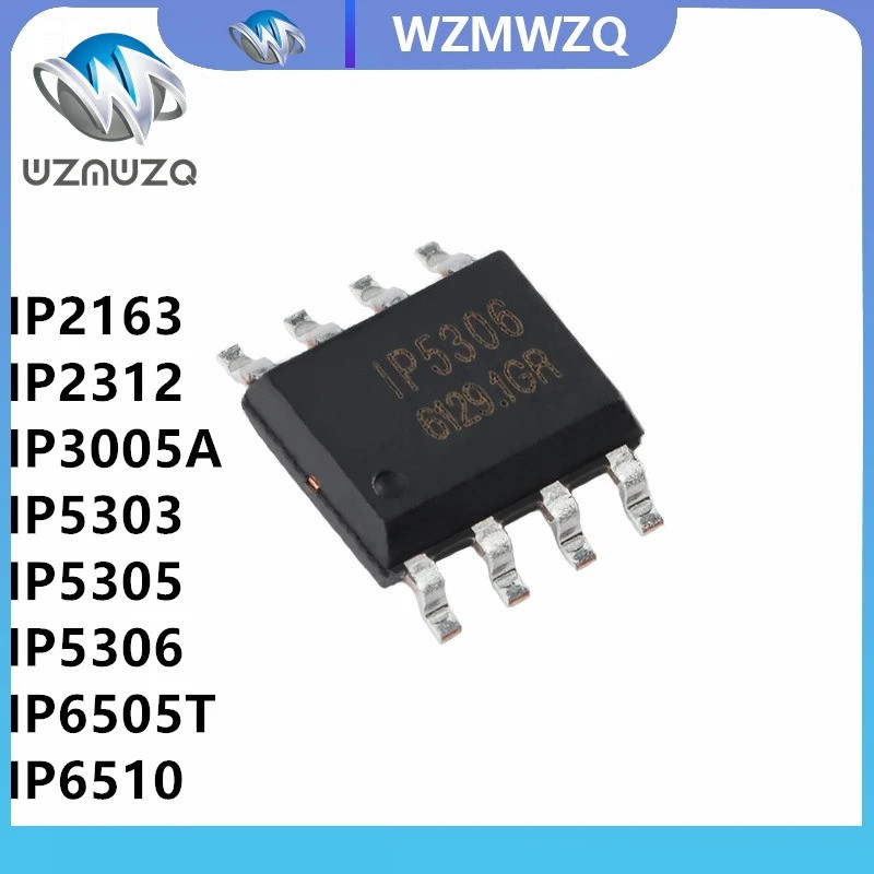 5pcs IP2163 IP2183 IP5407 IP6503S IP6503ST IP6520 SOP8 IP2312 IP3005A IP5303 IP5305 IP5306 IP6505T I