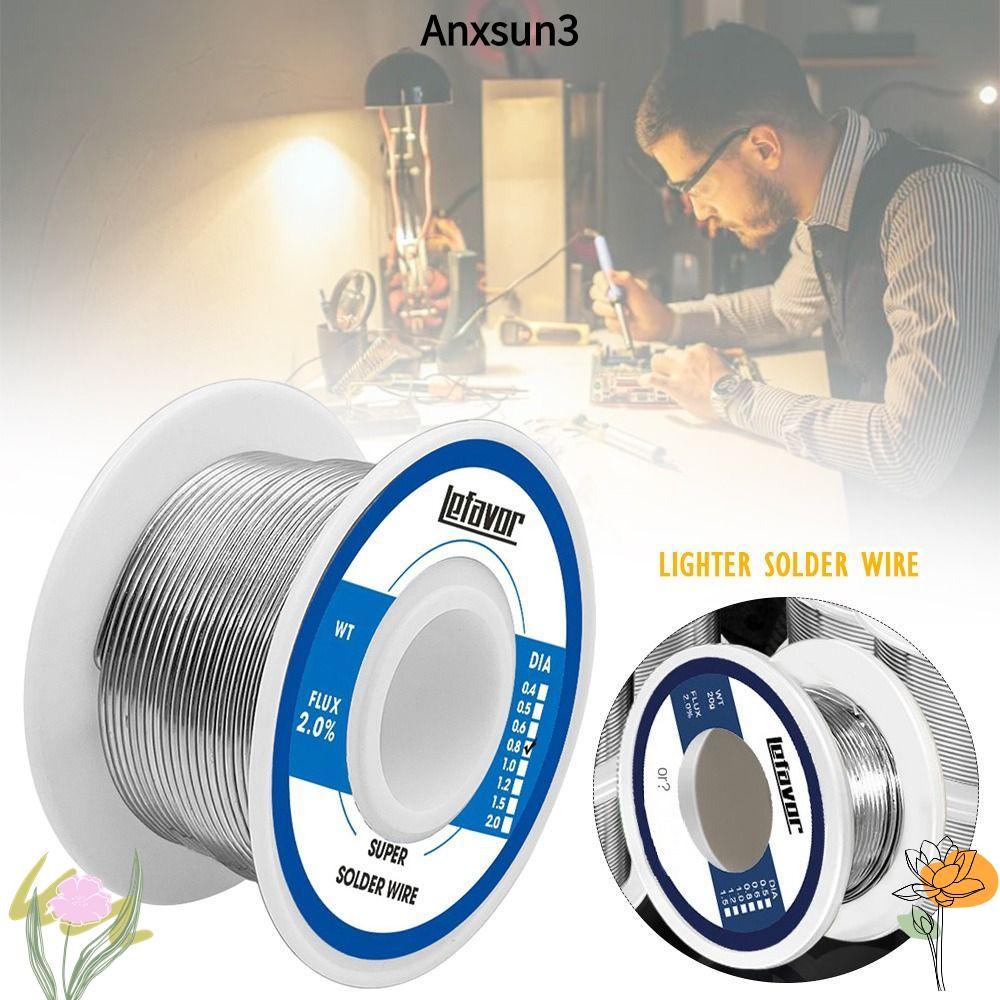 ANXSUN3 Corel Solder, FLUX 2.0% ไม่มีทําความสะอาดลวดเชื่อมอุณหภูมิต่ํา, ทนทาน Low-melting 20g 50g 10