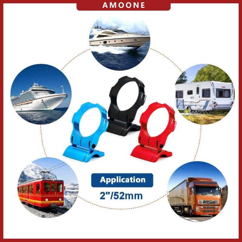 AMOONE Pillar Gauge Meter Mount Bracket 52 มม.อลูมิเนียมหลุมเดียวสําหรับรถยนต์ยานยนต์อุปกรณ์เสริมในร