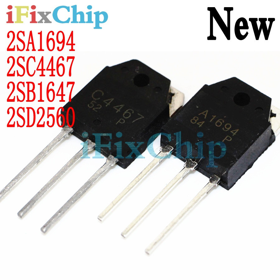 5pcs 2SA1694 2SC4467 2SB1647 2SD2560 TO-3P A1694 C4467 B1647 D2560 Field Effect ทรานซิสเตอร์