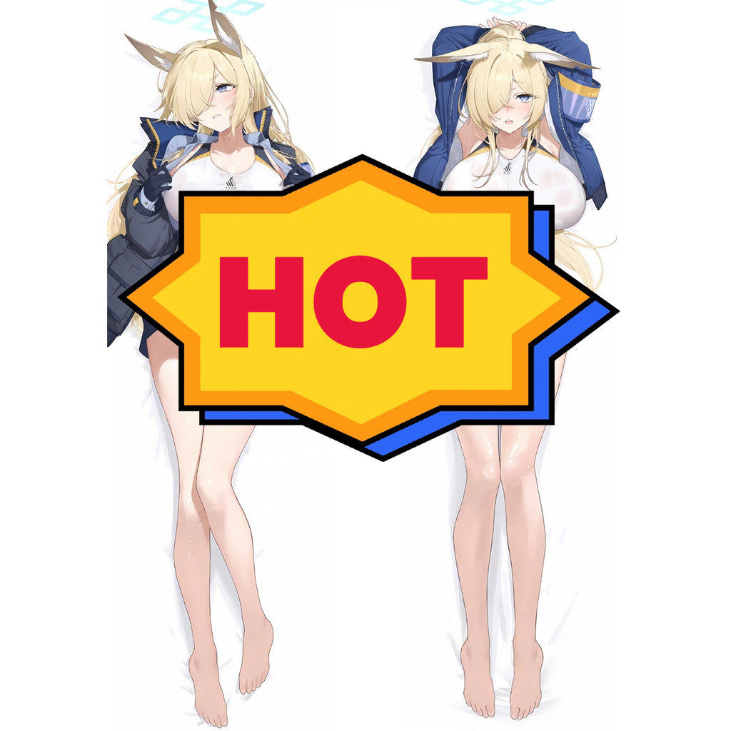 Blue Archive Ogata Kanna Anime Dakimakura Girl Body Pillow Cover หลายขนาด