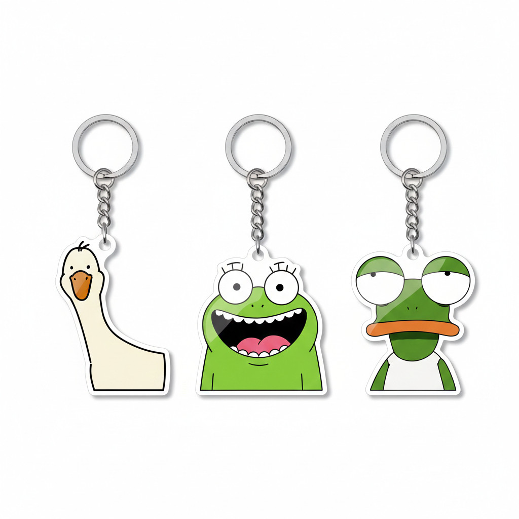 พวงกุญแจ meme สัตว์ตลก