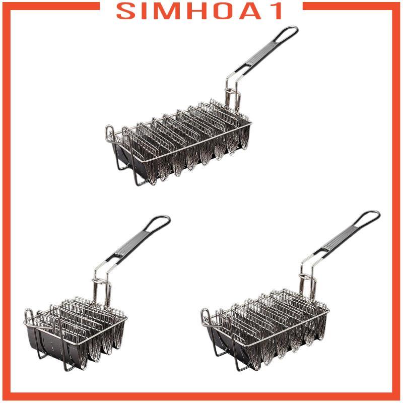 [Simhoa1] Taco ตะกร้าพร้อมที่จับด้ามจับ Taco Shell Fryer สําหรับร้านอาหารห้องครัวบ้าน