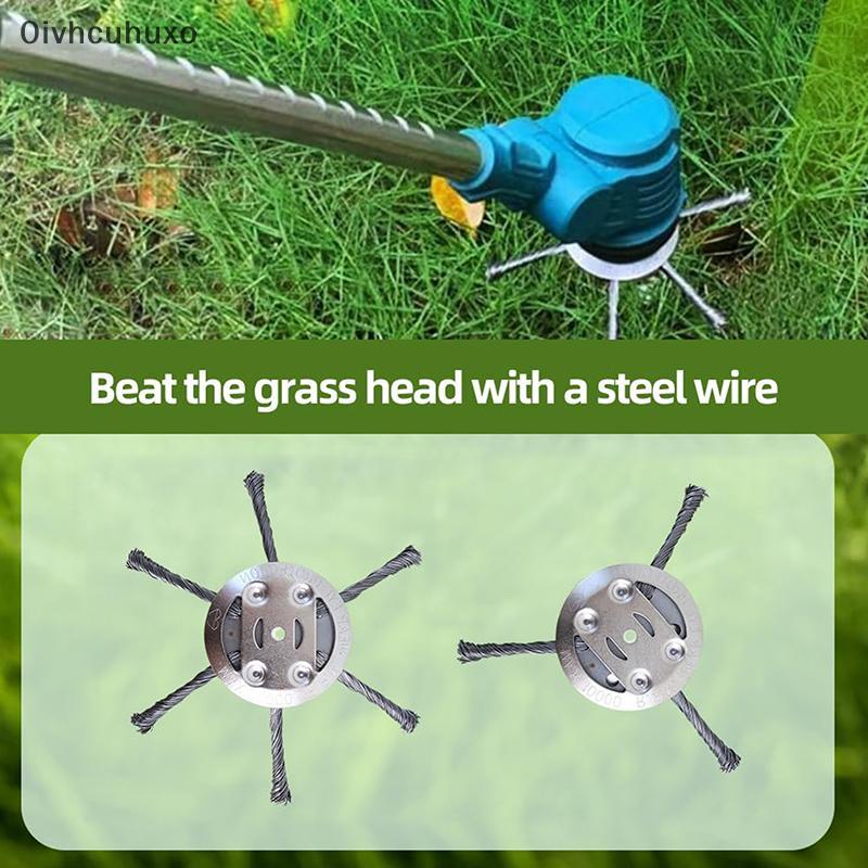 Oi หัวเล็มหญ้าลวดเหล็ก2025ใหม่หัวตัดสายวัชพืชหัวตัดลวดวัชพืชเครื่องมือกำจัดวัชพืช