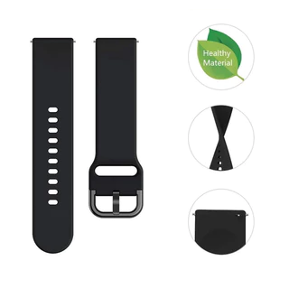 สายรัดซิลิโคนหัวเข็มขัดสีสําหรับ Huami Amazfit Bip 6 5 Bip3 Pro GTS 4 3 2 Mini