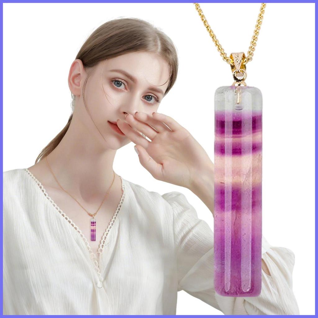 สร้อยคอคริสตัลสําหรับผู้หญิง Fluorite คริสตัลสร้อยคอแฟชั่นเครื่องประดับอัญมณีสําหรับสวมใส่ทุกวัน Cas
