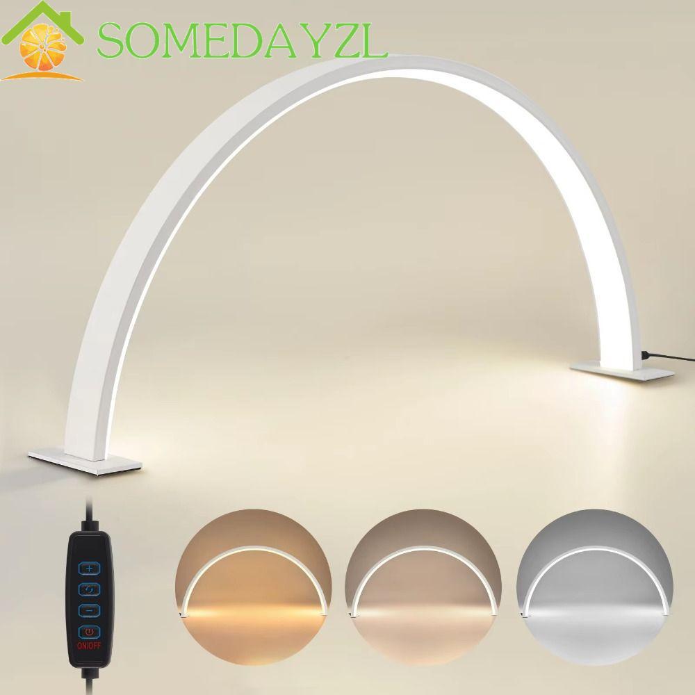 SOMEDAYZL โคมไฟเล็บรูปตัว U,หรี่แสงได้ 3 สีอ่อน Half Moon Nail Light, Professional Multi-functional 
