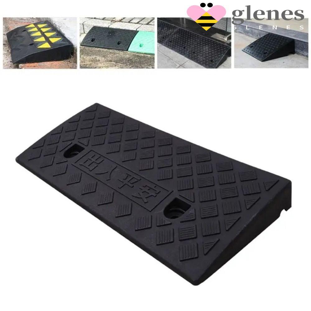 GLENES รถเกณฑ์ Ramp, พลาสติกทนทาน Curb Ramp, Heavy Duty เกณฑ์ Ramp น้ําหนักเบาแบบพกพาพื้นผิวพื้นผิวพ