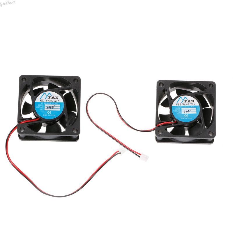 GB 60 มม.60 มม.25 มม.สําหรับ DC 12V 24V 2-Pin Cooler Brushless PC CPU สําหรับกรณีพัดลมระบายความร้อน 