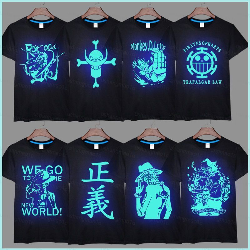 XS1 ONE PIECE คอสเพลย์เครื่องแต่งกาย Luffy Zoro พิมพ์ T เสื้อผู้ชายฤดูร้อนแขนสั้นผู้ชาย O-คอเสื้อยืด