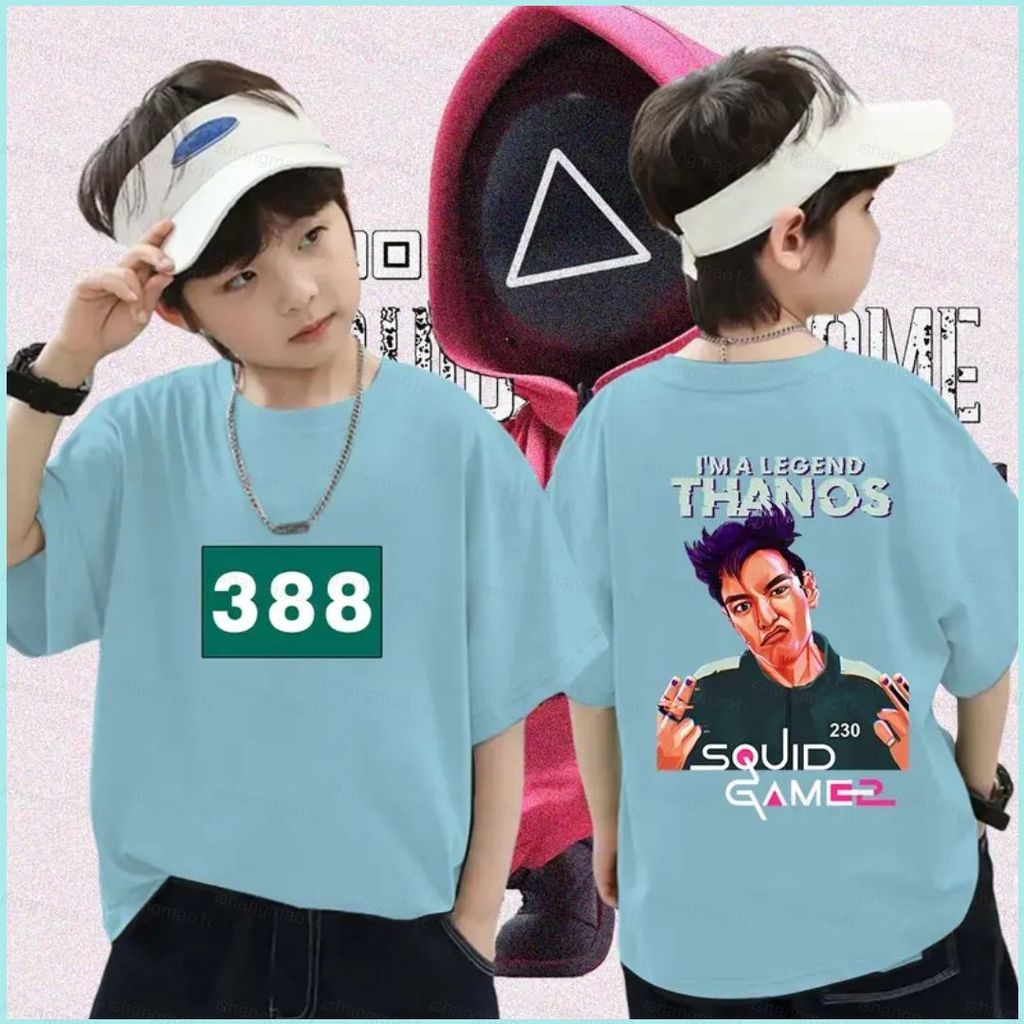 XS1 Squid Game 3 Choi Seung Hyun TOP เบอร์ 388 THANOS เสื้อยืดแขนสั้น XS1