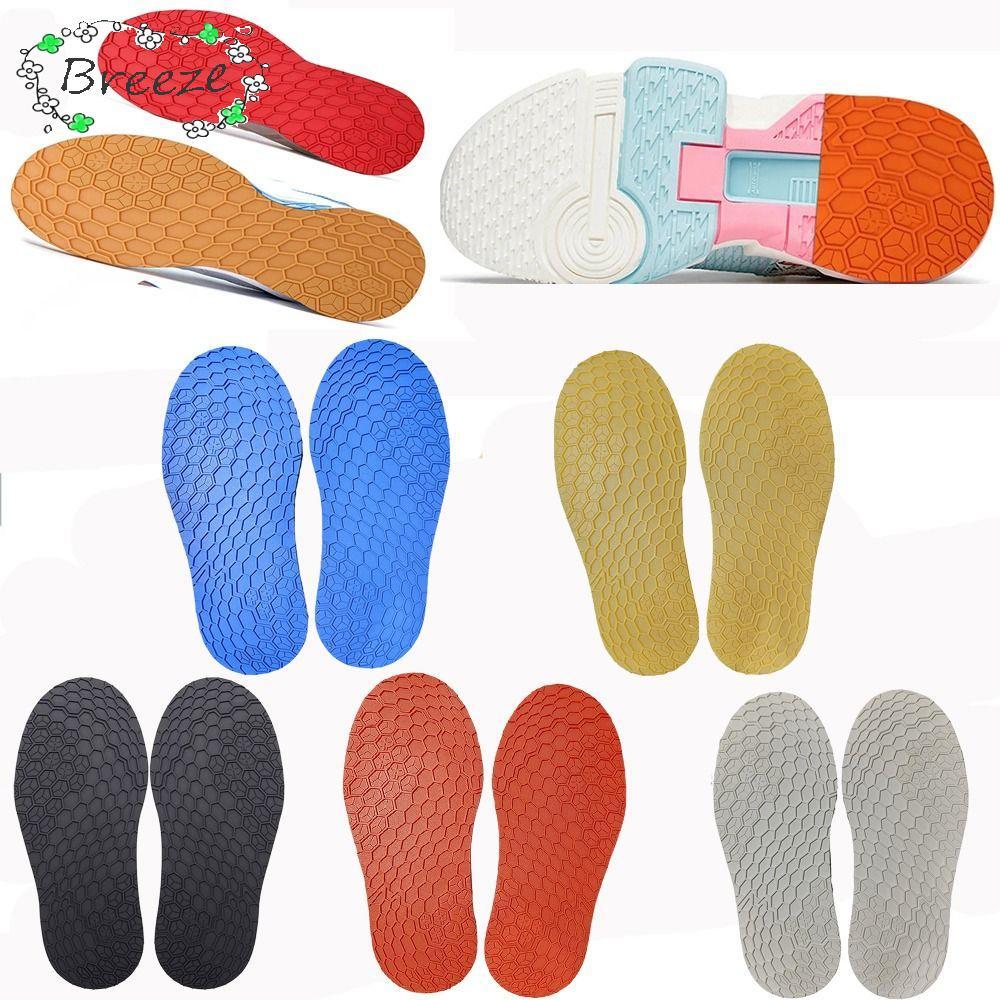 BREEZE ยาง Full Soles, ยางรองเท้ากันลื่นเปลี่ยน, แผ่นซ่อมรองเท้า Anti Wear ทนทานทนต่อการสึกหรอ Sole Pads รองเท้าผ้าใบ