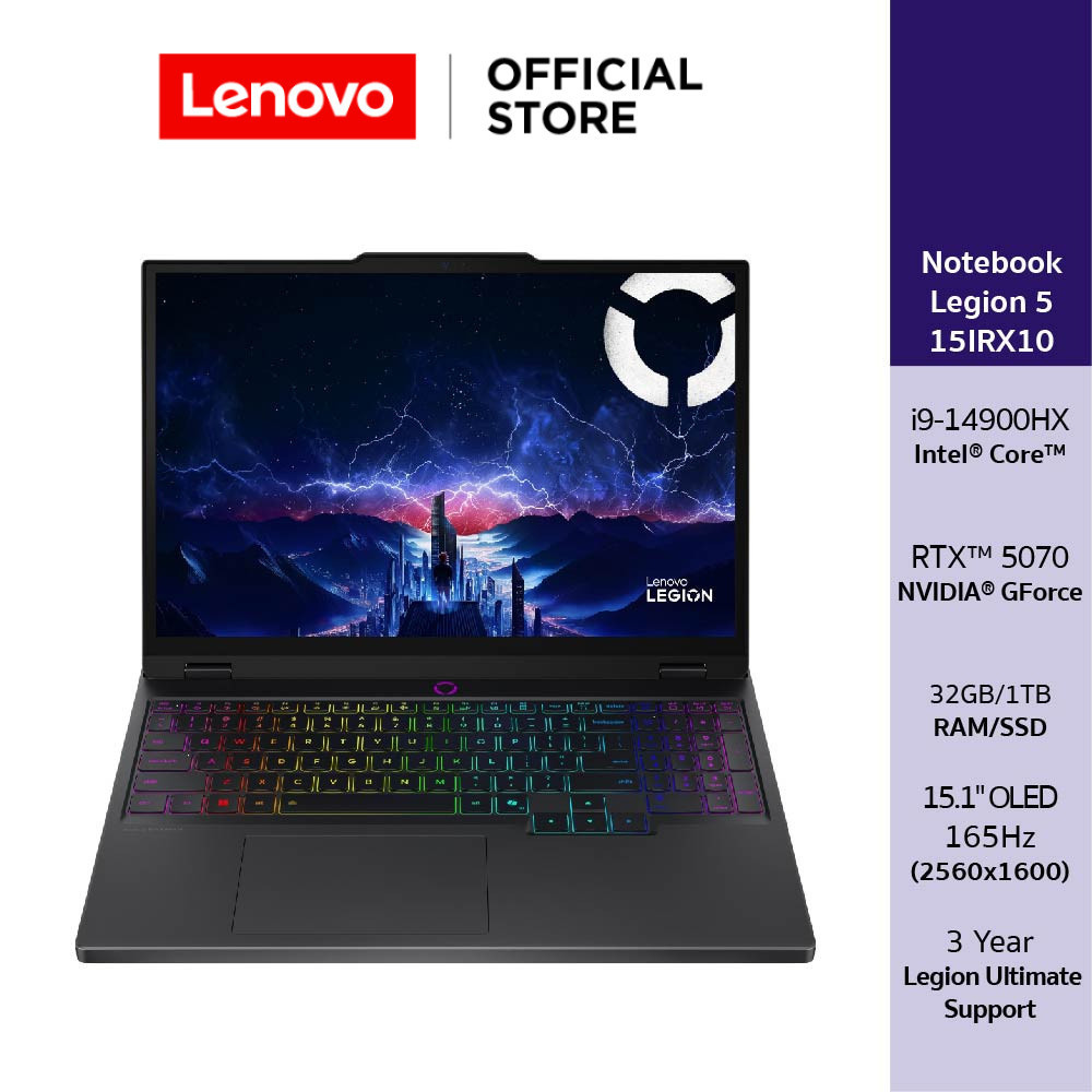 Lenovo Legion 5 15IRX10(83LY00HHTA)Notebook Gaming Intel Core i9-14900HX RTX 5070 32GB SSD 1TB