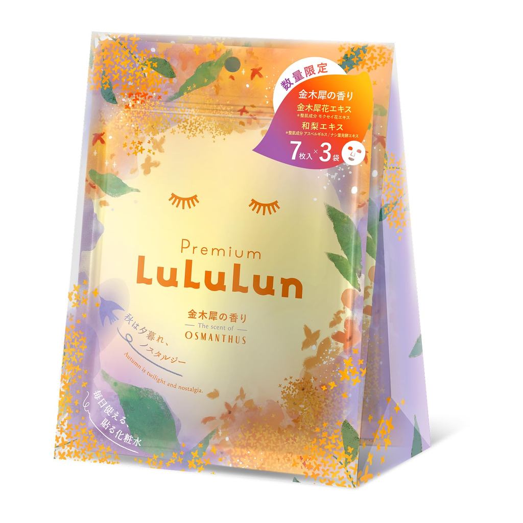 LuLuLun LuLuLun Premium LuLuLun Osmanthus กลิ่น Osmanthus 7 ชิ้น x 3 ถึง Face Pack Pack Face
