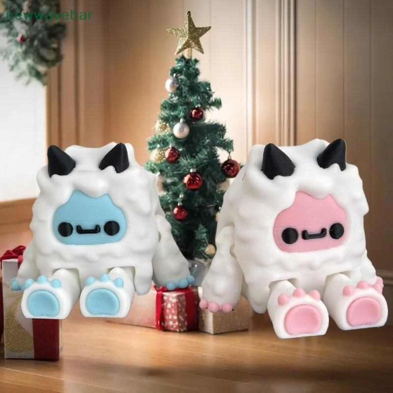 [HENGHOME] Snowman Yuti &Yeda เกมอุปกรณ์ต่อพ่วงตัวเลขของเล่นหลายข้อต่อเคลื่อนย้ายได้ตกแต่งบ้านตกแต่ง