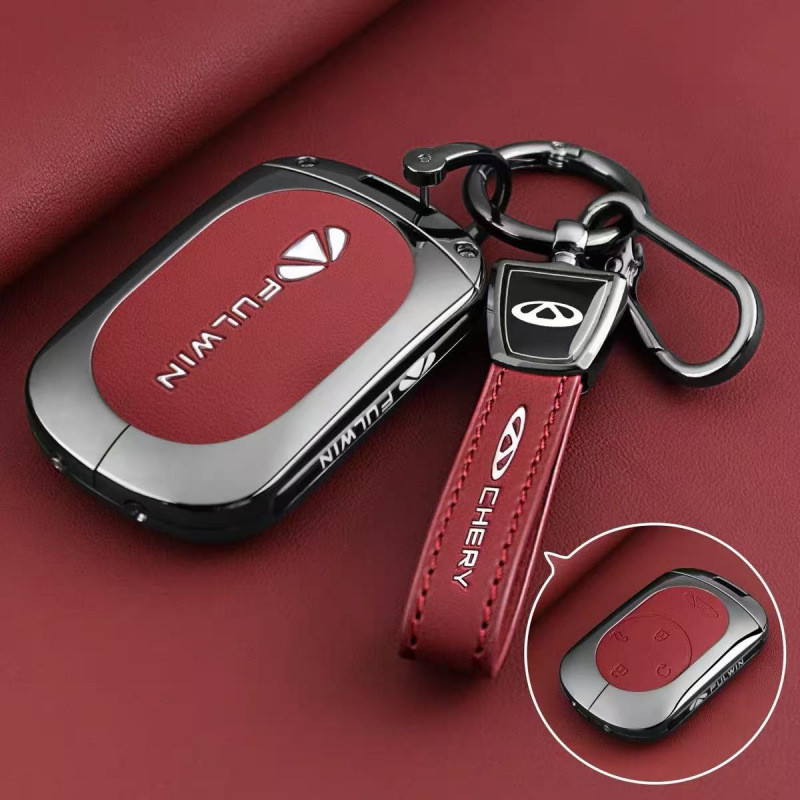 เหมาะสําหรับ CHERY J6T ฝาครอบกุญแจ A8L/A9L/X3plus Shell X3L/T8T9T10 กระเป๋ารถหัวเข็มขัด Fulwin