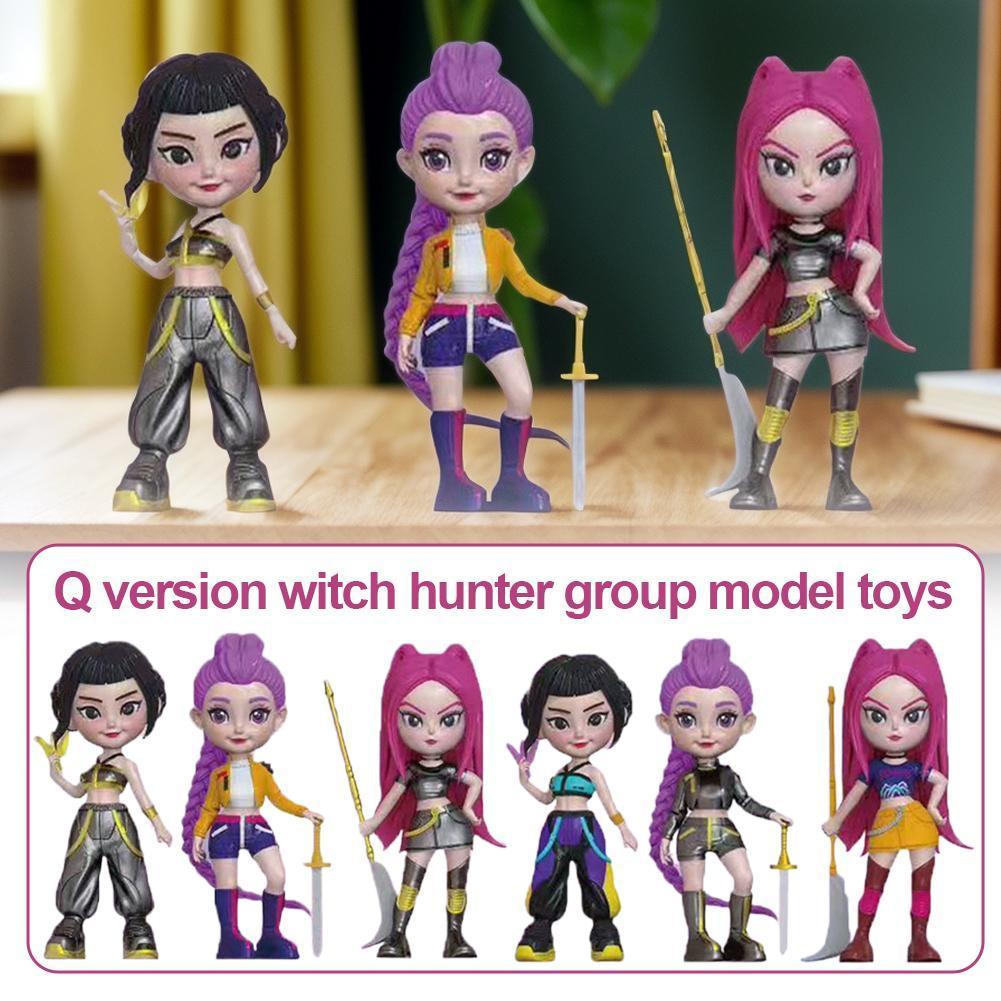 Kpop Demon Hunters Kpop Devil Hunter ตุ๊กตาห้องนั่งเล่นเดสก์ท็อปเครื่องประดับเด็กรุ่น U2h4