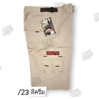 กางเกงขาสั้นคาร์โก้ทหาร สามส่วน 8 สี ไซส์ 28-44