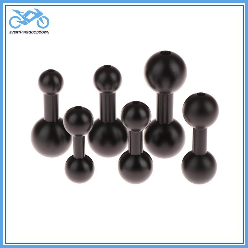 EVER 17 มม./20 มม./25 มม.อลูมิเนียม Ball Head Double Ball Head Connecting Rod รถจักรยานยนต์กล้อง Bra