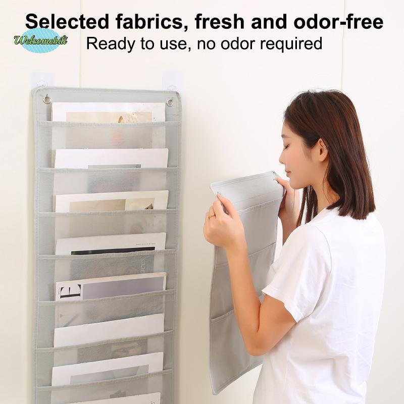 [WLB-t] แฟ้มแขวนผนังโฟลเดอร์ Organizer ขนาดตัวอักษรแขวนจัดเก็บกระเป๋า Home Storage Bag ใหม่