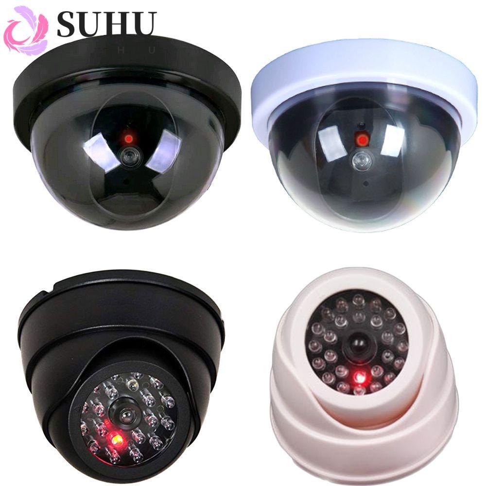 SUHU Dummy Camera คําเตือนความปลอดภัยโดมกระพริบไฟ LED