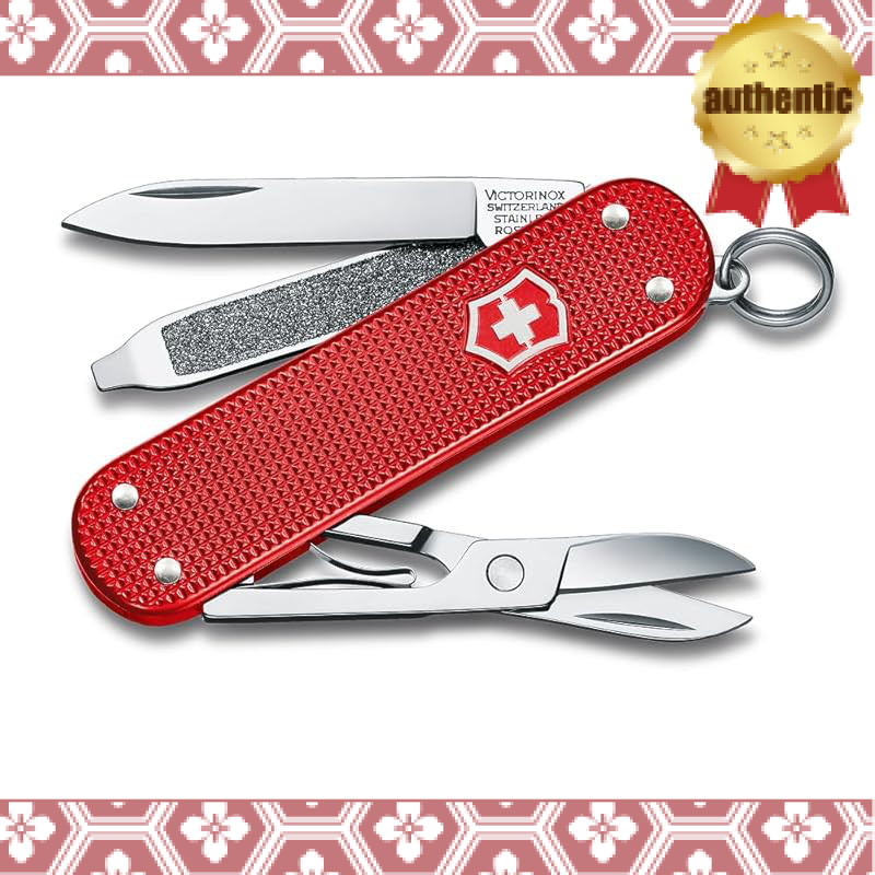 Victorinox Classic Alox Swiss Army Multi-Tool - Compact and Lightweight with 5 Functions for Outdoor and Emergency Use