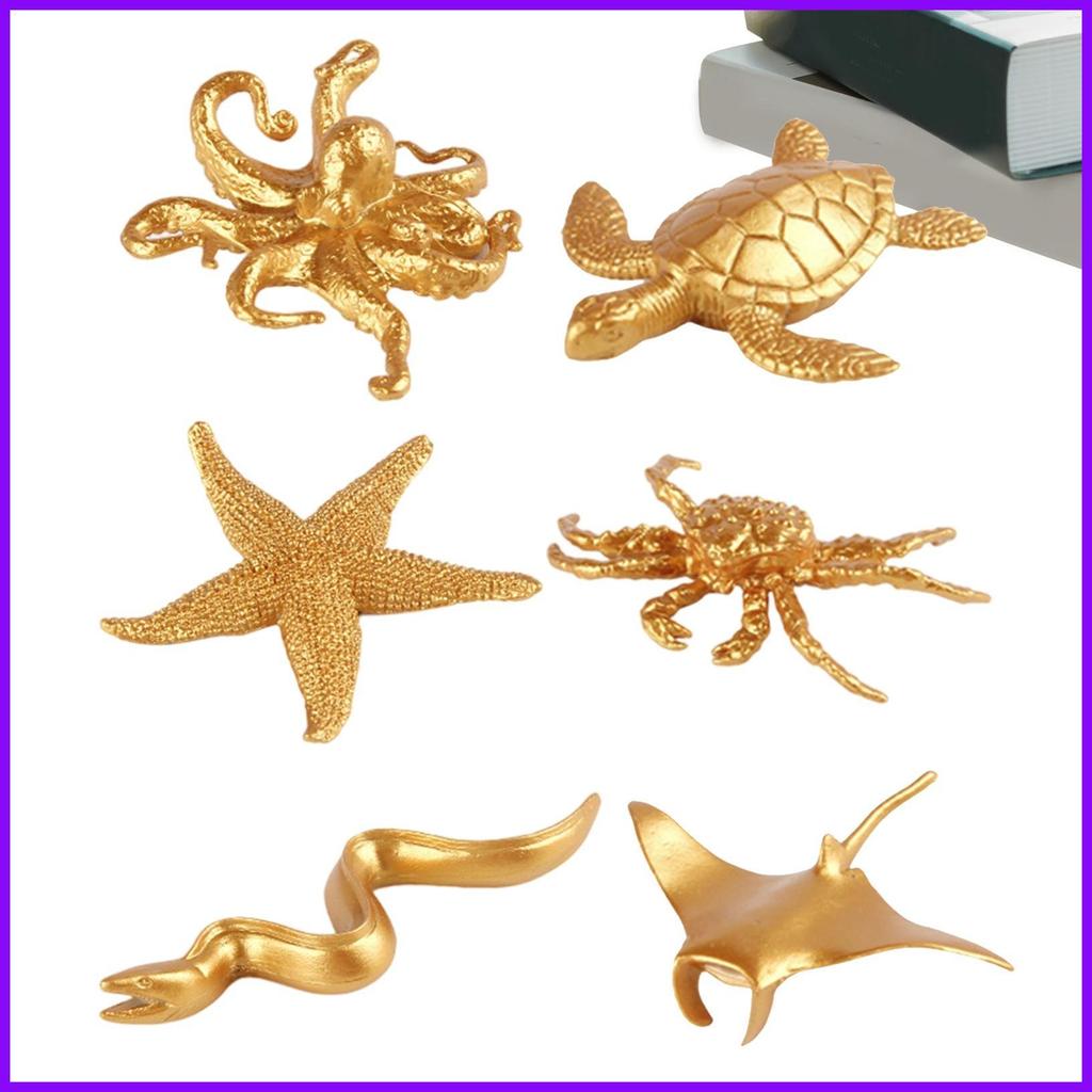 สัตว์ทะเลตัวเลข Golden Sea Animal Model Miniature Marine สัตว์ตัวเลขตกแต่งสัตว์ทะเล noath