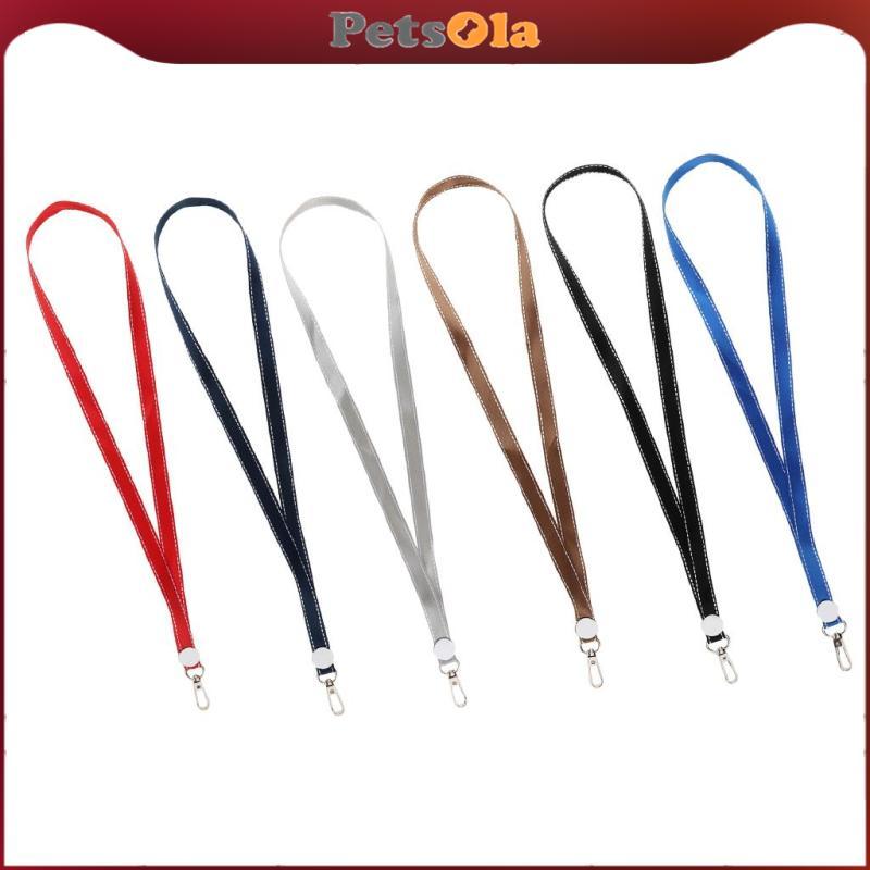 [PETSOLA] เชือกเส้นเล็กคอสํานักงานรุ่นปรับปรุงสายรัดตะขอเชือกเส้นเล็กสบายปุ่มป้ายโทรศัพท์ USB