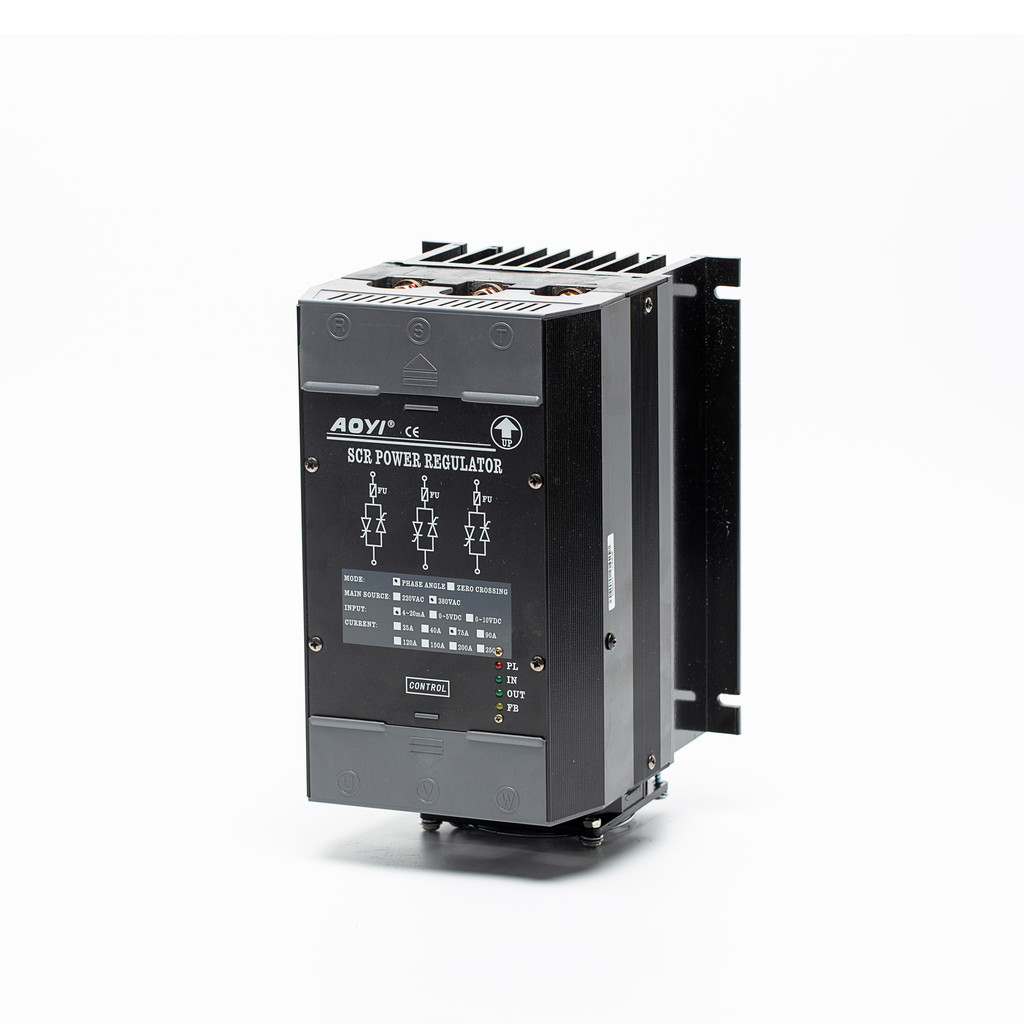 คุณภาพสูง Aoyi HNSCR-75LA 40Amp 75Amp 90Amp SCR Power Regulator Power Controller AC สามเฟสจอแสดงผล L