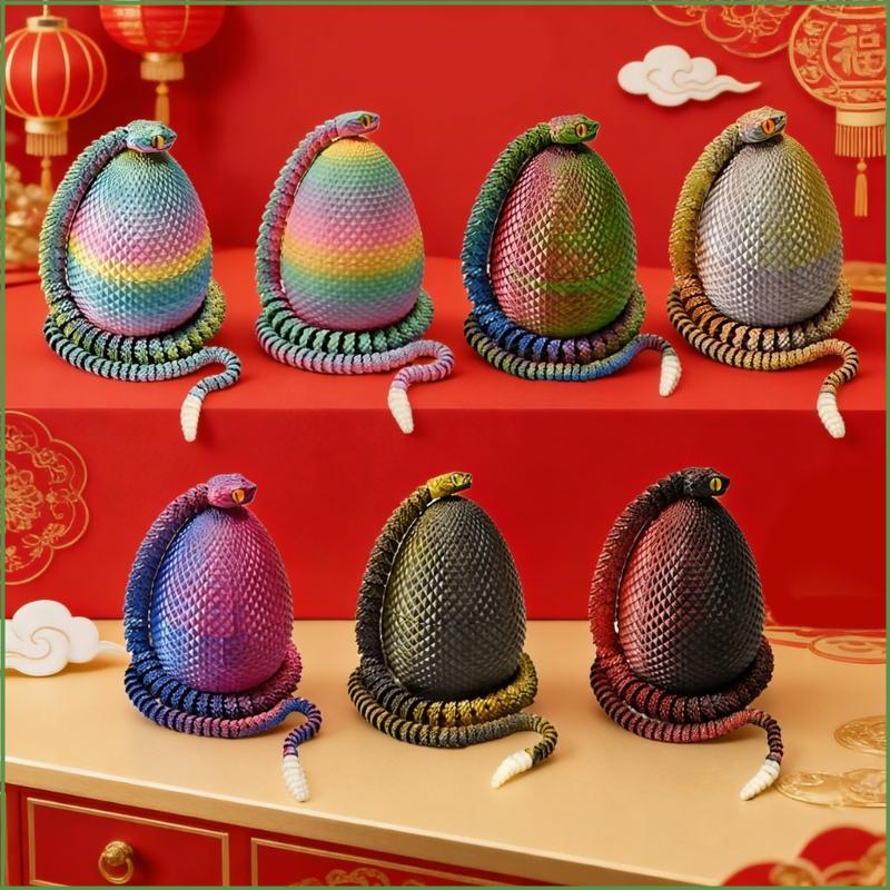 BON สมจริง 3D พิมพ์งูม้วนรอบฝาครอบตกแต่งโต๊ะ