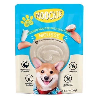 Moochie มูชี่ อาหารเปียกสุนัข ลูกสุนัข สุนัขโต Complete&Balanced ไม่เติมเกลือ เปียกสุนัข 70-85g