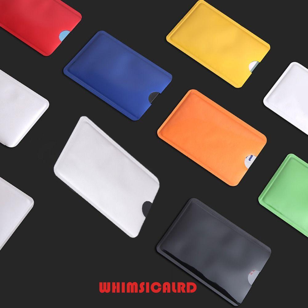 WHIMSICALRD ID Card Protector Blocker อ่านหลักฐานโล่สัญญาณ Anti-Theft RFID Card Contactless อลูมิเนี