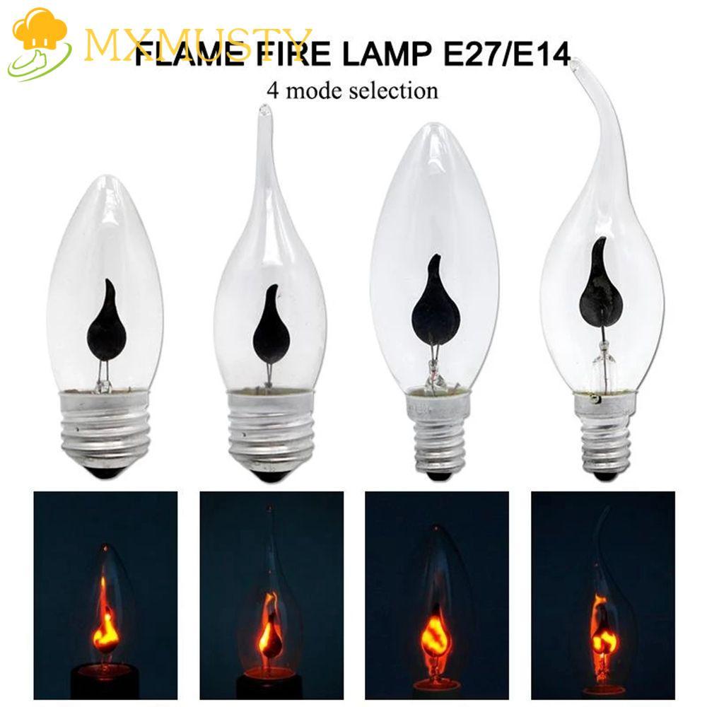 MXMUSTY หลอดไฟ LED Retro Home Edison สําหรับตกแต่งแสงทังสเตนสายไฟประหยัดพลังงานเทียน