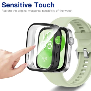 กระจกนิรภัย PC กรณีนาฬิกา for Huawei Watch Fit 5/5 Pro/4/4 Pro กันชนป้องกันหน้าจอสำหรับ อุปกรณ์เสริม for Huawei Fit 3