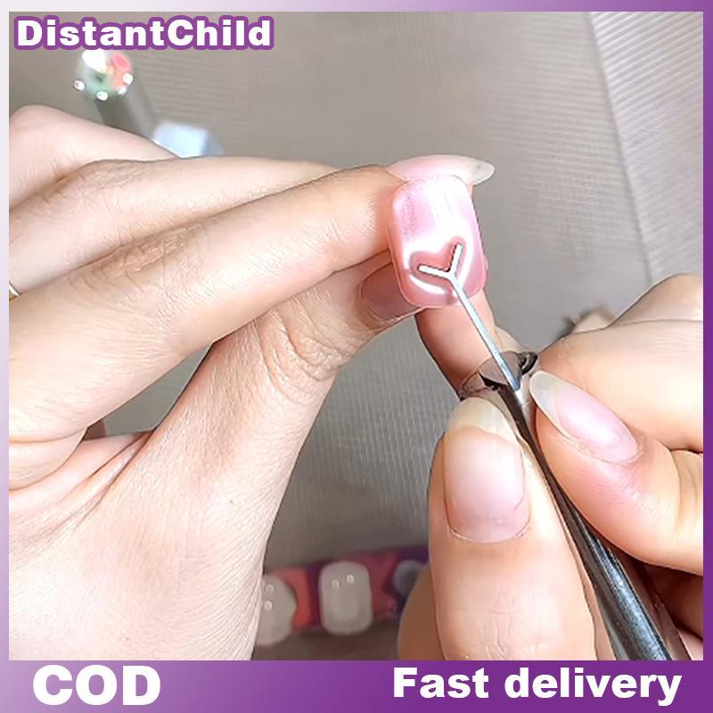 DSTH ชิ้น Cat Eye เล็บแม่เหล็กชุดคอลัมน์สําหรับ Creating Love รูปหัวใจบนเล็บเล็บเครื่องมือ DSS