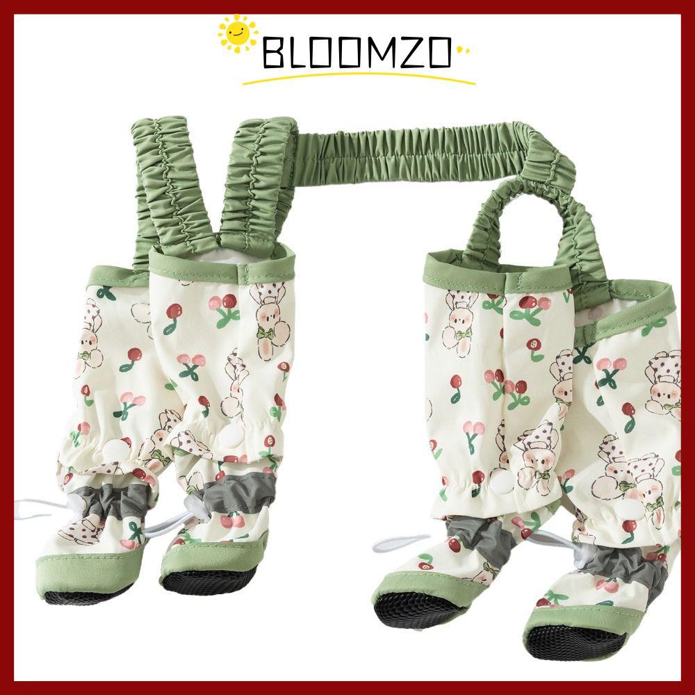 BLOOMZO Pet Strolling Going Out Pants, Full Leg Protectionแถบสะท้อนแสงสุนัขกางเกงสี่ขา,กันฝุ่นกันน้ําปรับเลกกิ้งบูตสุนัขกิจกรรมกลางแจ้ง