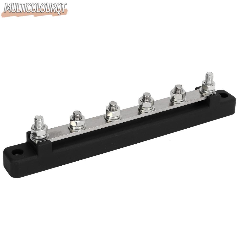 MULTICOLOURQT Terminal Block, M6 สกรู DC 12V-48V Power Distribution Block, Marine Power Distribution