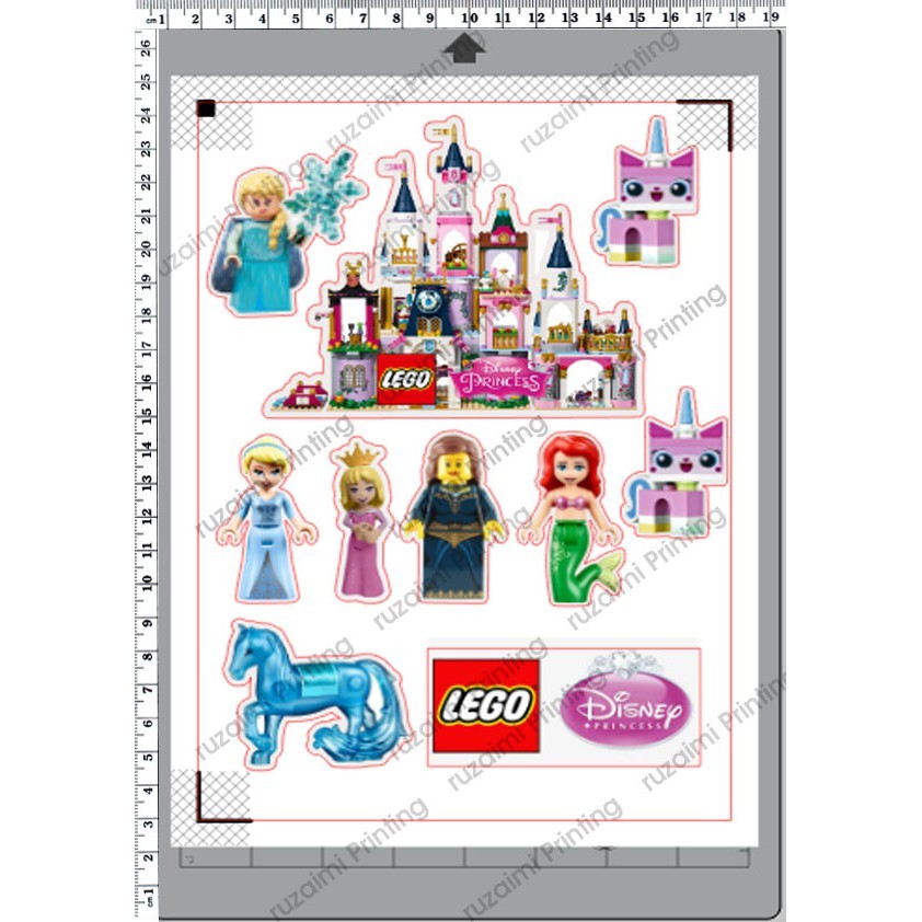 (Muchknow) Lego Princess Cake Topper