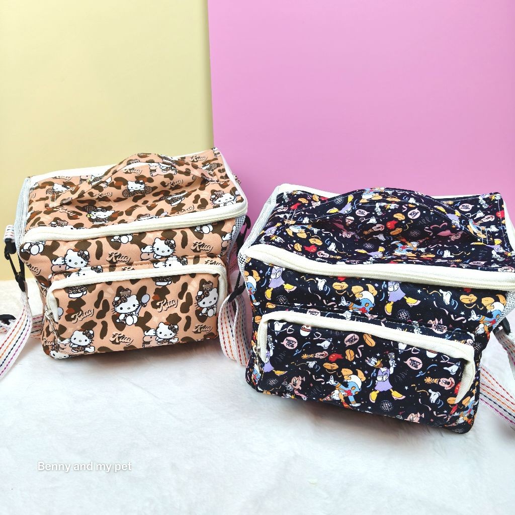 กระเป๋า ใส่สัตว์เลี้ยง มีตาข่าย สำหรับสัตว์เล็ก ชูการ์ไกรเดอร์ กระรอก แกสบี้ เม่นแคระ