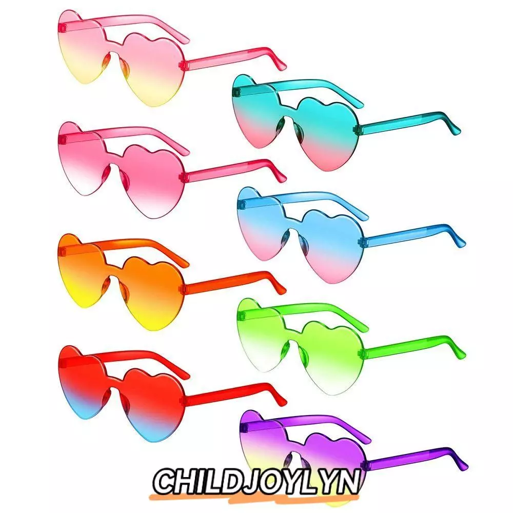 ชิลด์จอยลิน แว่นตาระบายแสง สีสันสดใสน่ารักแบบหัวใจ สำหรับ party และวันพิเศษ
