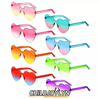 ชิลด์จอยลิน แว่นตาระบายแสง สีสันสดใสน่ารักแบบหัวใจ สำหรับ party และวันพิเศษ