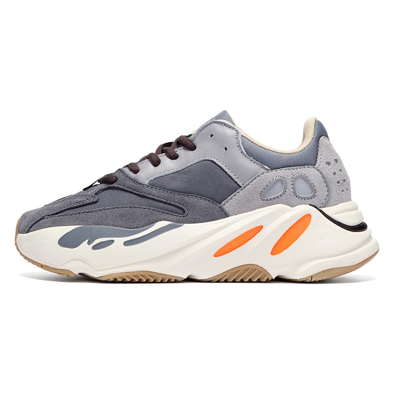 Yeezy 700 V2 สไตล์รองเท้าผ้าใบ Breathable ตาข่าย Casual รองเท้าผู้หญิงแฟชั่น Non-Slip Mens Walking ร