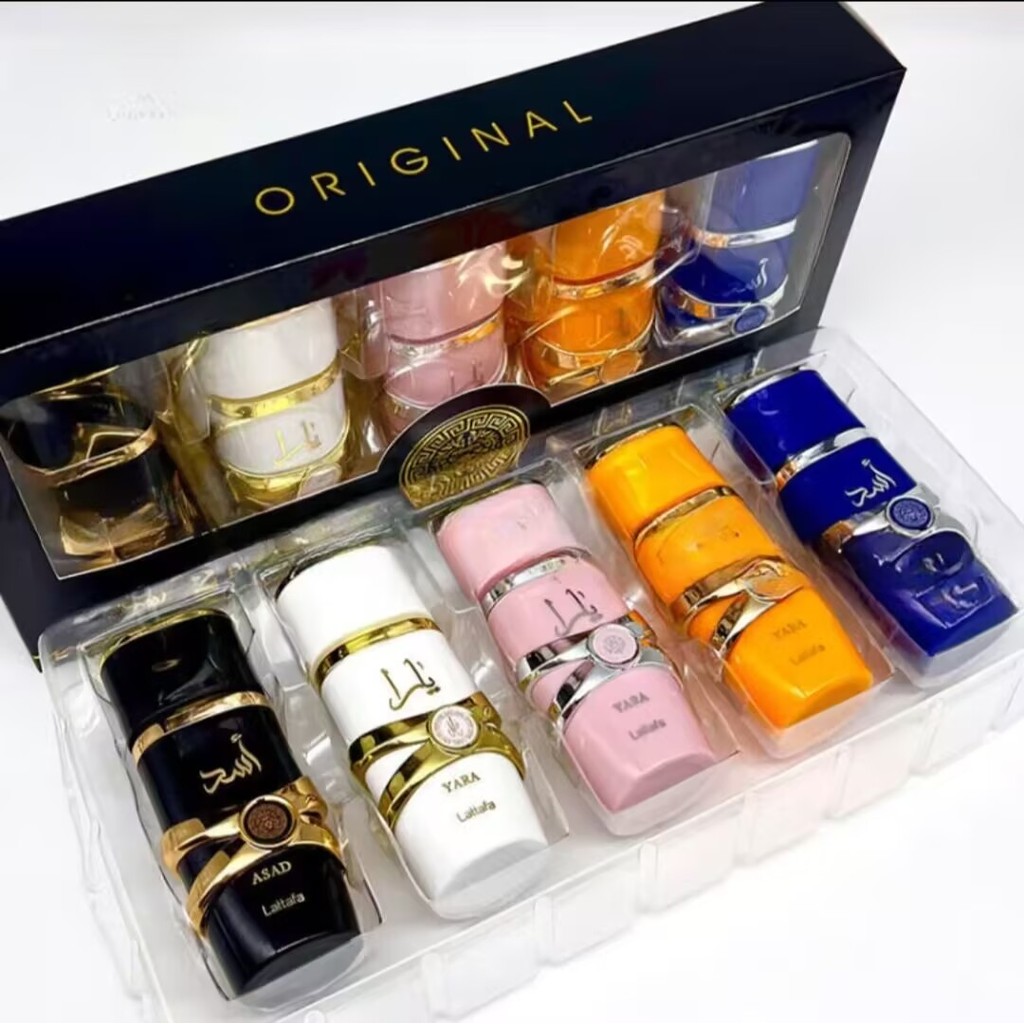 LattafaYaraasad Perfume for women5Gift set in a box, Middle Eastern Dubai style, high fragrance conc