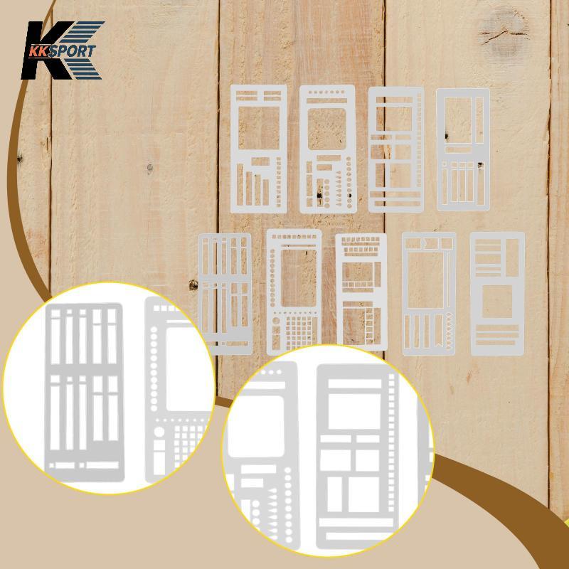 [KKSPORT] 9 ชิ้น Journal Stencil Planner Tracker แม่แบบ DIY Crafting ไอเดียมัลติฟังก์ชั่น